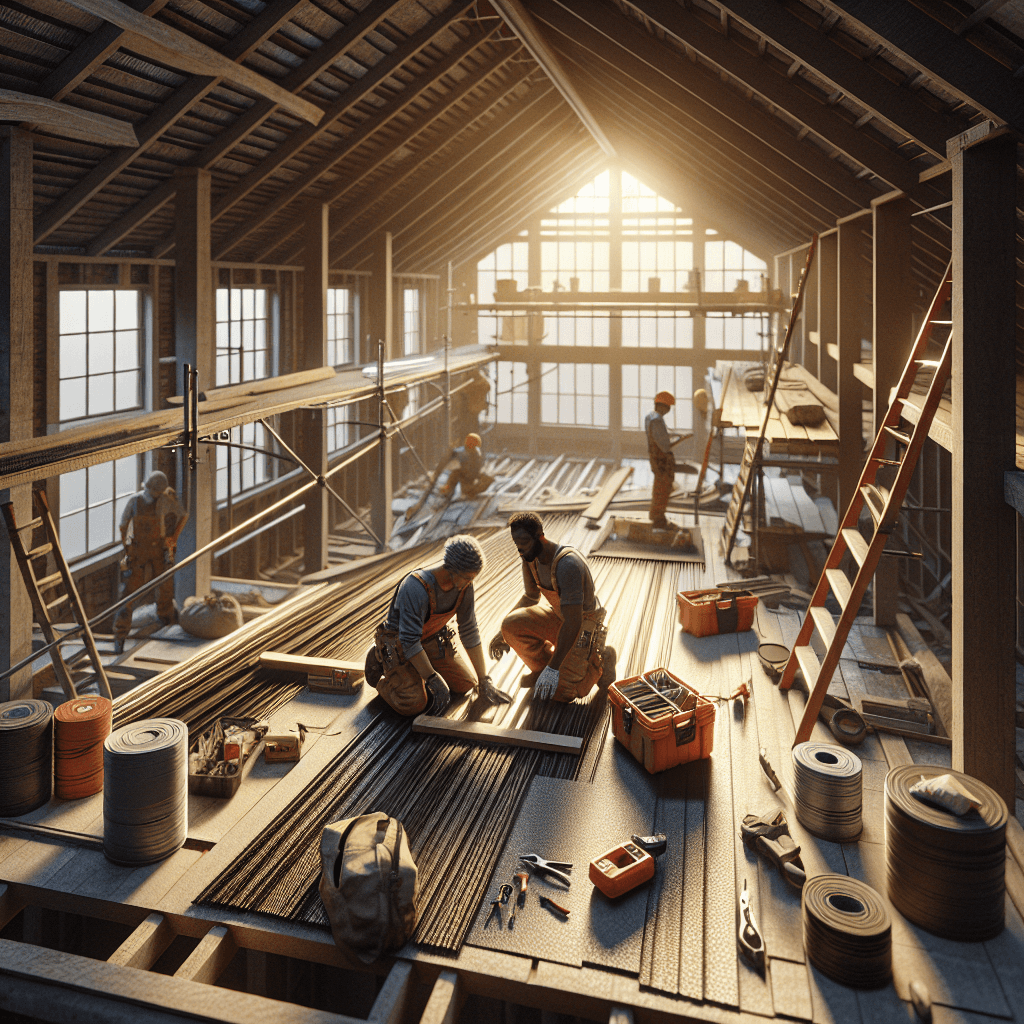 Roofer Inspecting Roof